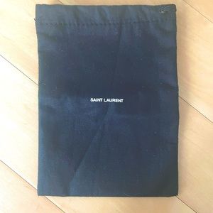 YSL Black Wallet Dust Bag